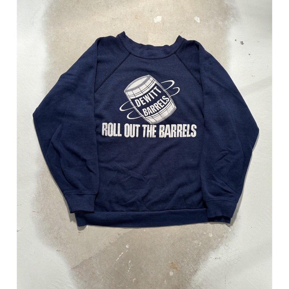 vintage 70s dewitt barrels crewneck medium